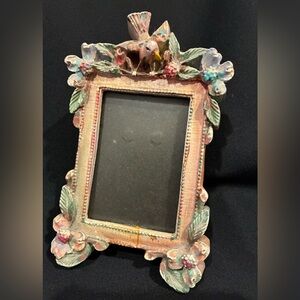 Floral Accented Picture Frame